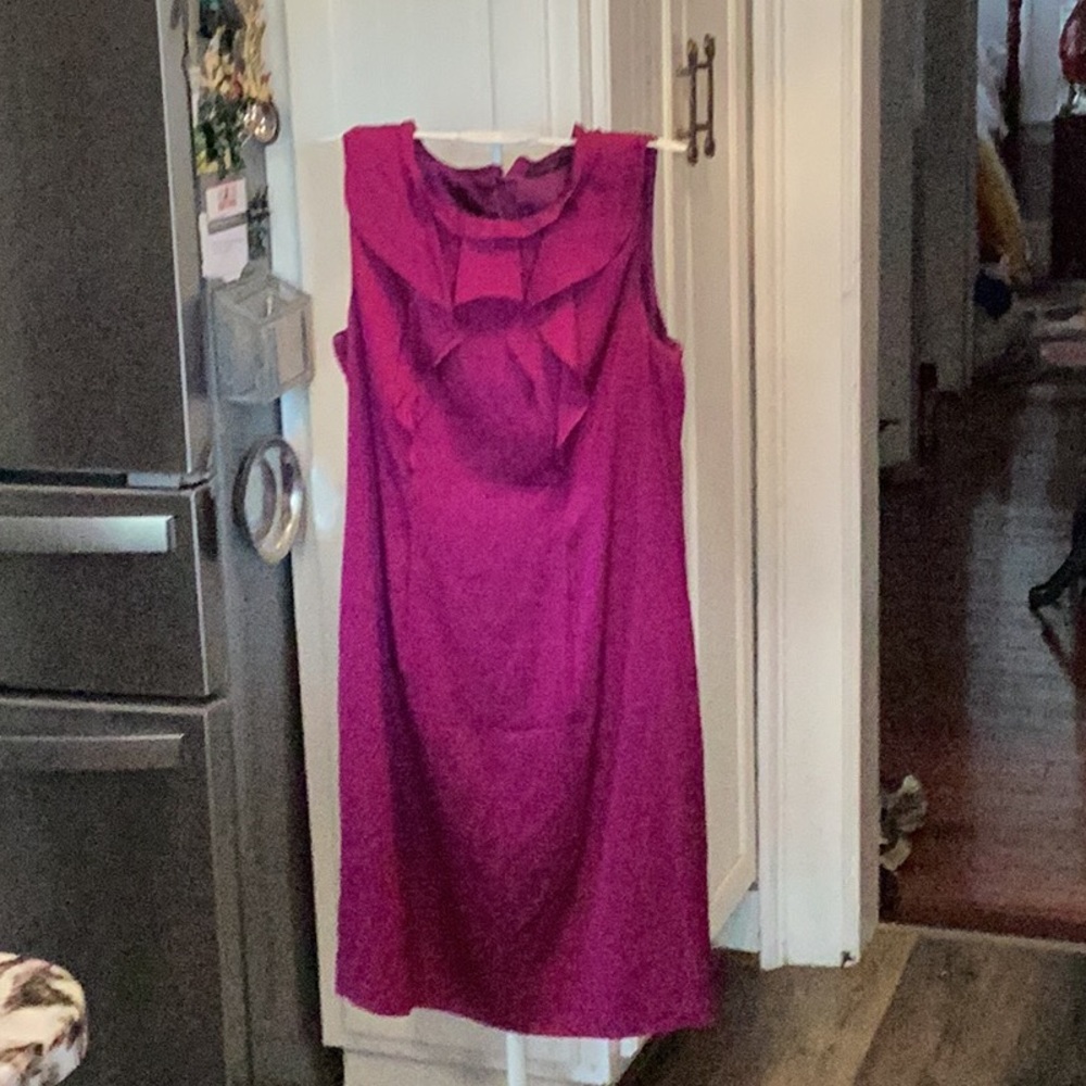 Ellie Tahari silk and elastase midi dress Worn about 2x
